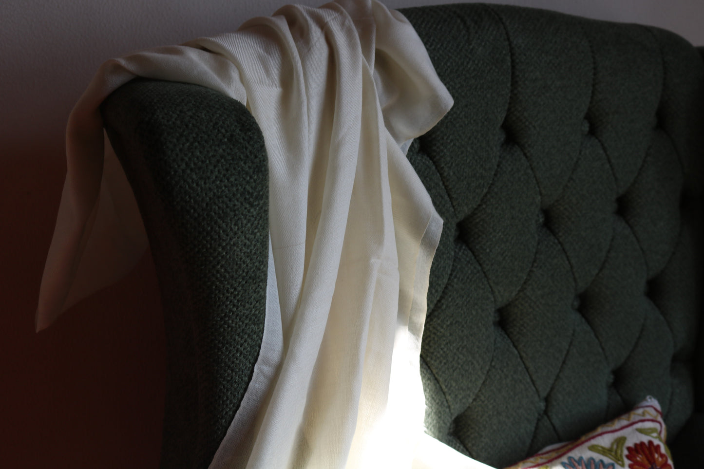 White Cashmere Shawl
